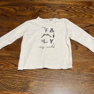 Zara kids long sleeve t shirt size 3 4 t boy girl